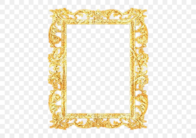 Picture Frame, PNG, 500x579px, Cartoon, Interior Design, Picture Frame, Rectangle, Yellow Download Free