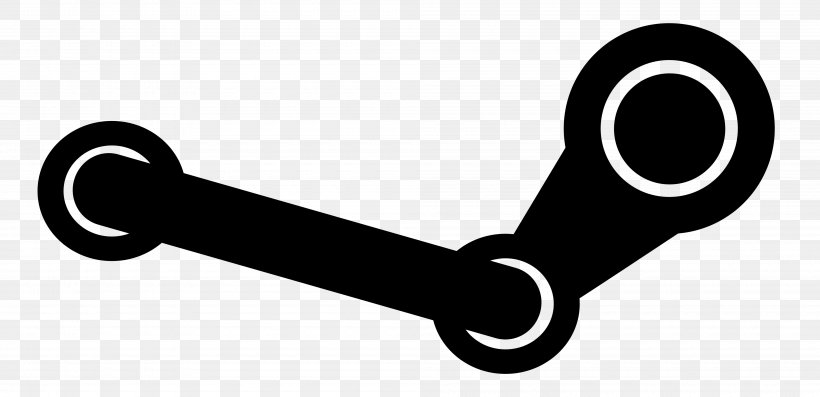 Steam Desktop Wallpaper, PNG, 4000x1940px, Steam, Black And White, Digital Distribution, Logo, Steam Controller Download Free