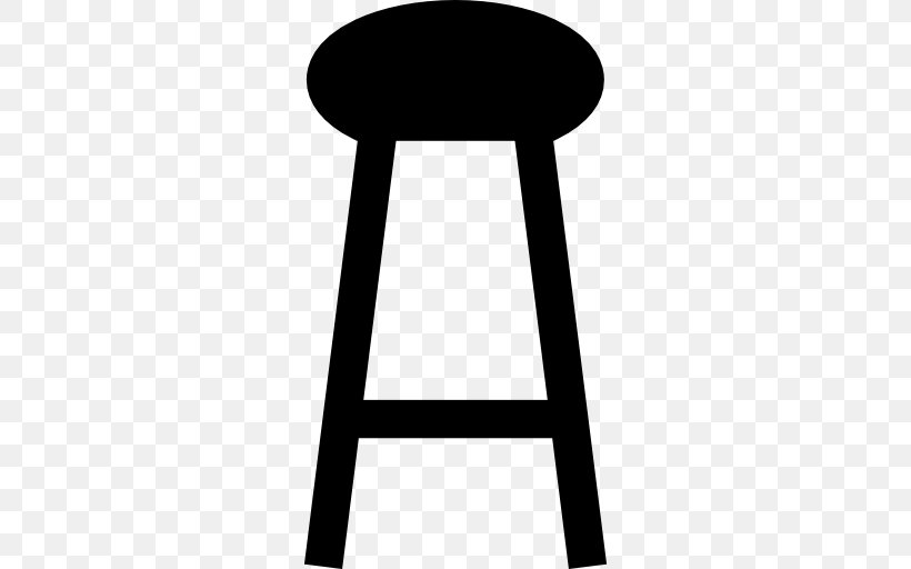Table Bar Stool Furniture Chair, PNG, 512x512px, Table, Bar, Bar Stool, Bench, Black And White Download Free