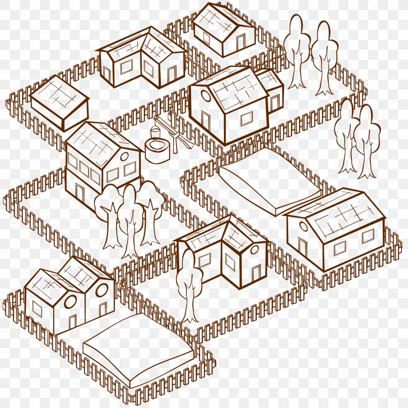 Village Clip Art, PNG, 2400x2400px, Village, Area, Black And White, Christmas Village, Drawing Download Free