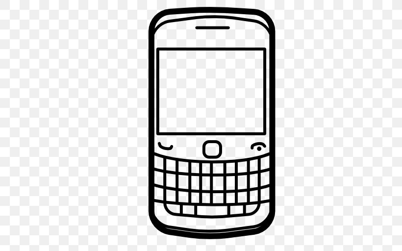 BlackBerry Curve 9300 BlackBerry Bold 9700 BlackBerry Q10 Telephone, PNG, 512x512px, Blackberry Curve 9300, Area, Black And White, Blackberry, Blackberry Bold Download Free