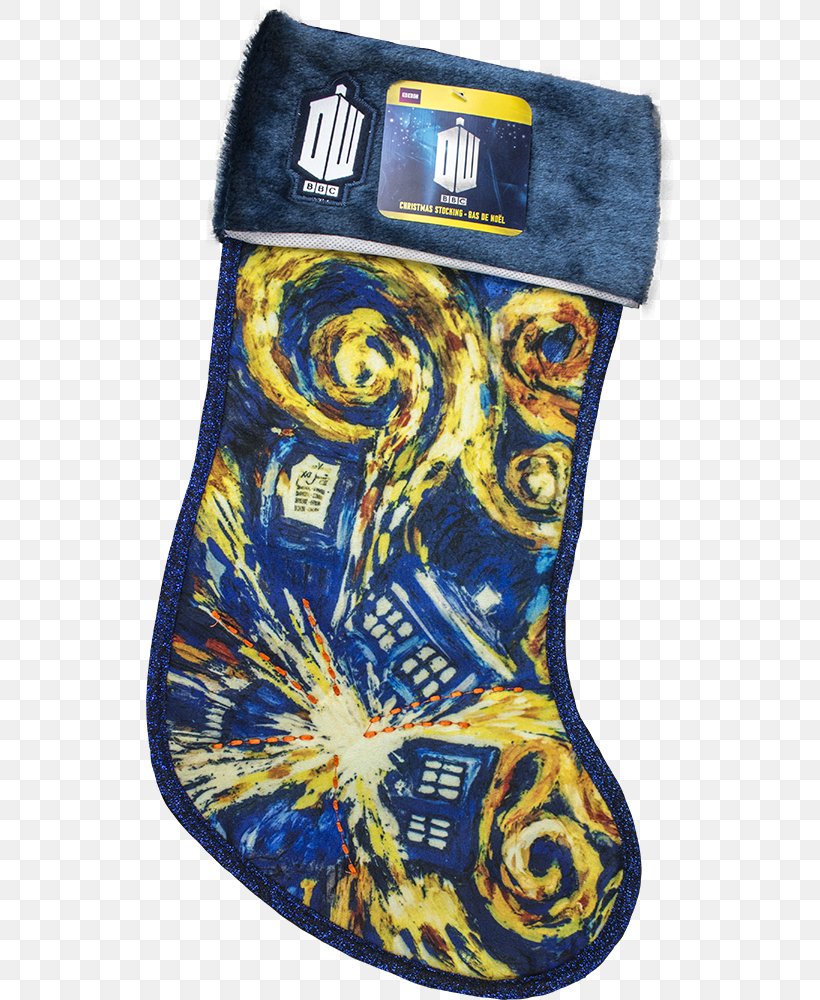 Doctor TARDIS Christmas Stockings The Starry Night, PNG, 528x1000px, Doctor, Applique, Batman, Christmas, Christmas Stockings Download Free