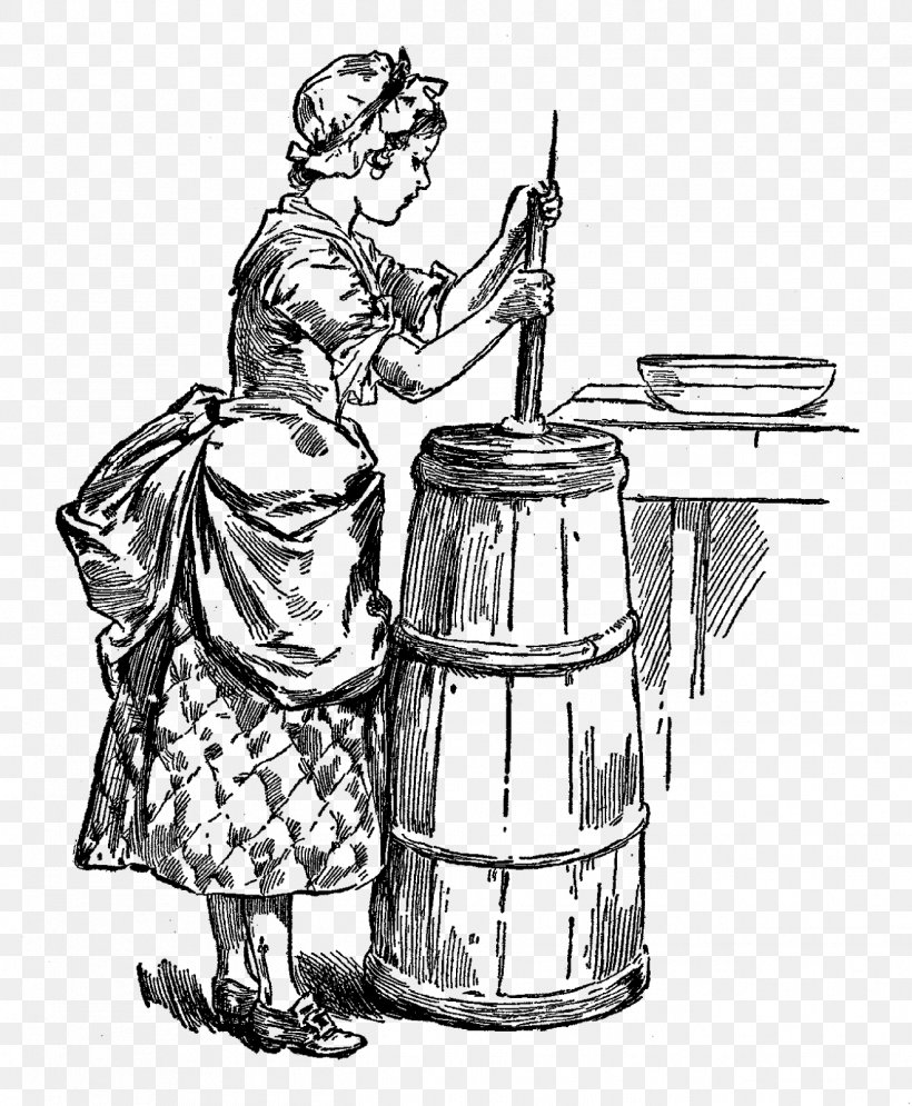 Drawing Milkmaid Clip Art, PNG, 1318x1600px, Drawing, Art, Artwork, Black And White, Cartoon Download Free
