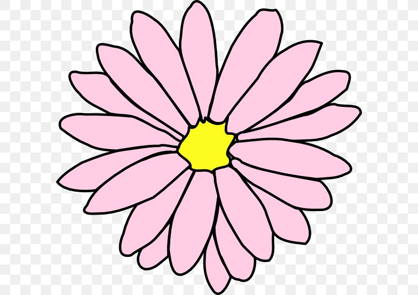 Flower Common Daisy Drawing Outline Clip Art, PNG, 600x580px, Flower, Artwork, Chrysanths, Color, Common Daisy Download Free
