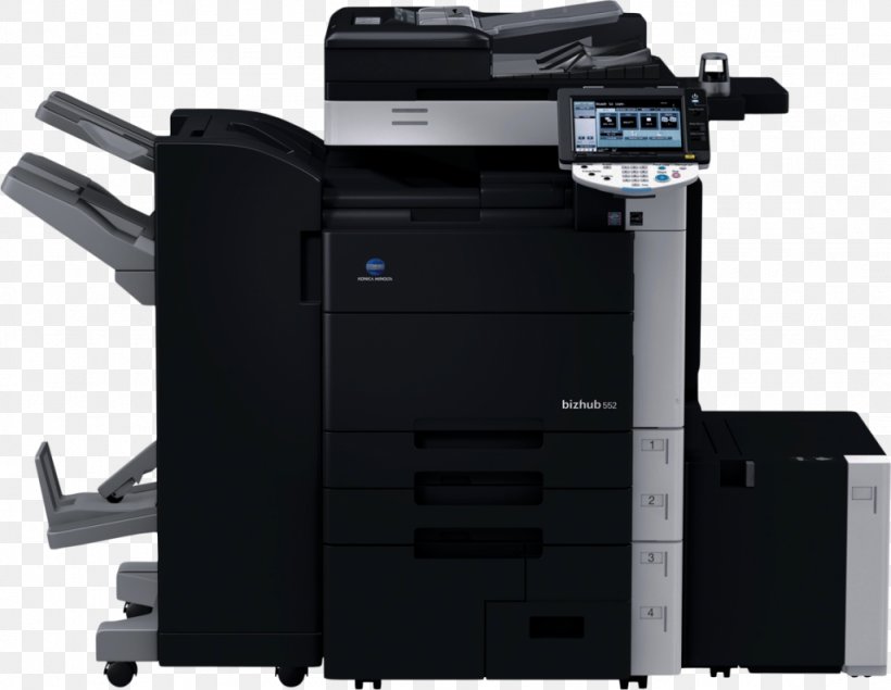 Photocopier Konica Minolta Multi-function Printer, PNG, 1024x794px, Photocopier, Document, Fax, Image Scanner, Konica Download Free