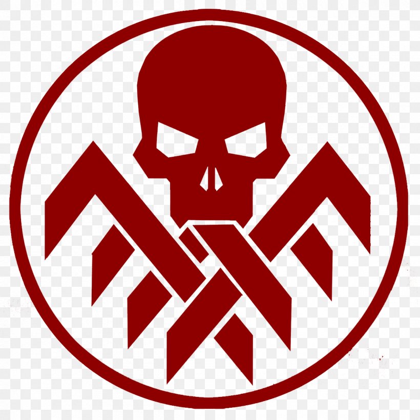 Red Skull Captain America Hydra Logo Marvel Cinematic Universe, PNG, 1200x1200px, Red Skull, Agents Of Shield, Area, Art, Brand Download Free