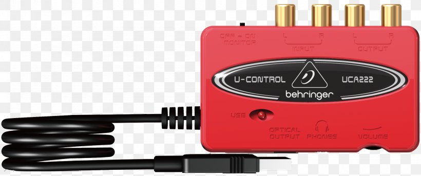 Behringer UCA202 Audio And Video Interfaces And Connectors Sound Cards & Audio Adapters, PNG, 2048x859px, Behringer, Audio, Audio Signal, Audio Stream Inputoutput, Communication Accessory Download Free