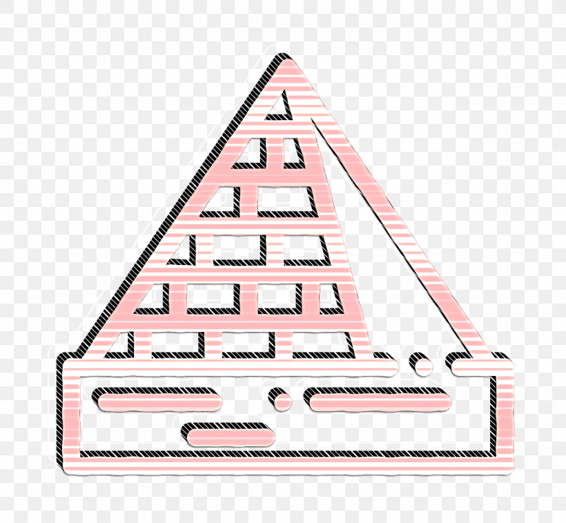 Egypt Icon Pyramids Icon Pyramid Icon, PNG, 1284x1188px, Egypt Icon, Line, Pink, Pyramid Icon, Pyramids Icon Download Free