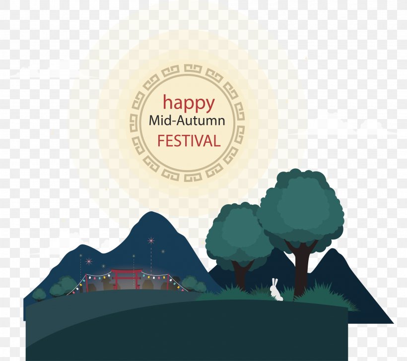 Mid-Autumn Festival Full Moon, PNG, 3437x3055px, Midautumn Festival, Architecture, Art, Autumn, Brand Download Free