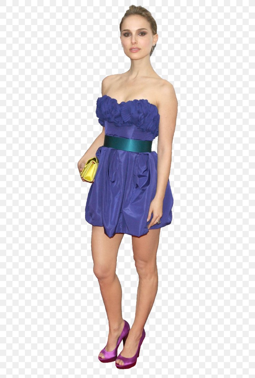 Natalie Portman Clip Art, PNG, 660x1211px, Natalie Portman, Clothing, Cobalt Blue, Cocktail Dress, Costume Download Free