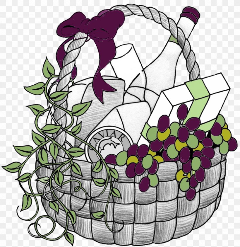Food Gift Baskets Clip Art, PNG, 830x854px, Basket, Art, Creative Arts, Cut Flowers, Easter Basket Download Free
