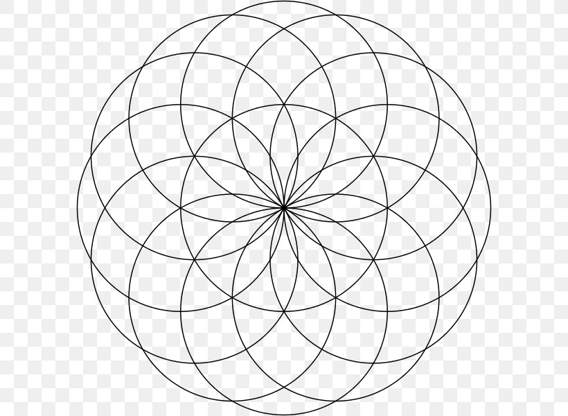 Torus Vesica Piscis Geometry Circle Shape, PNG, 600x600px, Torus, Area, Black And White, Drawing, Geometric Shape Download Free