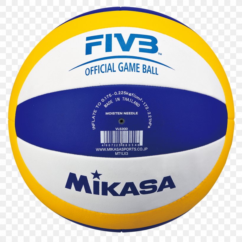 Beach Volleyball Mikasa Sports Mikasa P.VLS300 Beachvolleyball Size 5, PNG, 1000x1000px, Volleyball, Area, Ball, Beach, Beach Volleyball Download Free