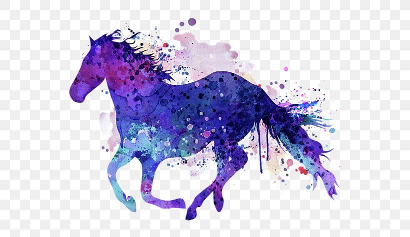 Pony Horse Watercolor Painting, PNG, 600x475px, Pony, Art, Canvas Print, Drawing, Horse Download Free