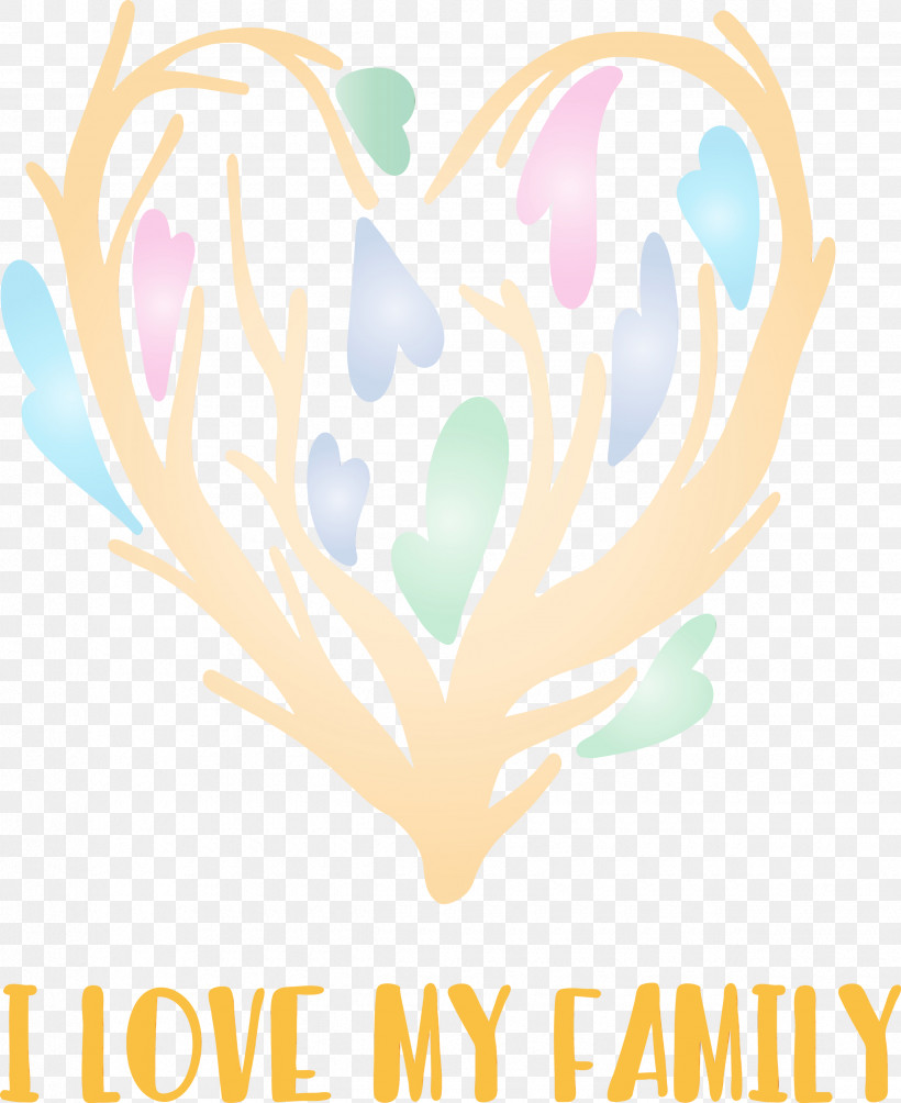 Text Line Font Heart Love, PNG, 2450x3000px, Family Day, Heart, I Love Family, Line, Logo Download Free