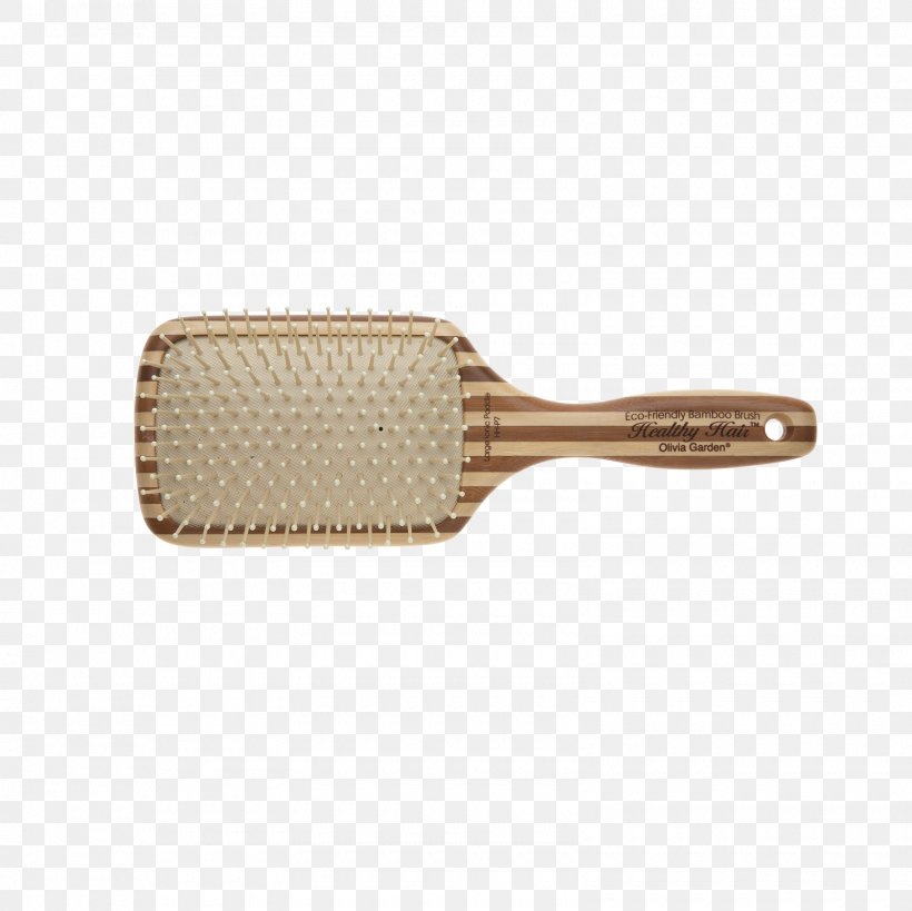 Comb Hairbrush Frisörgrosissten Olivia Garden Bamboo Brush Paddle 1pc Olivia Garden Healthy Hair HH-P7 13-Row Large Ionic Paddle Brush, PNG, 1600x1600px, Comb, Beige, Bristle, Brush, Hair Download Free
