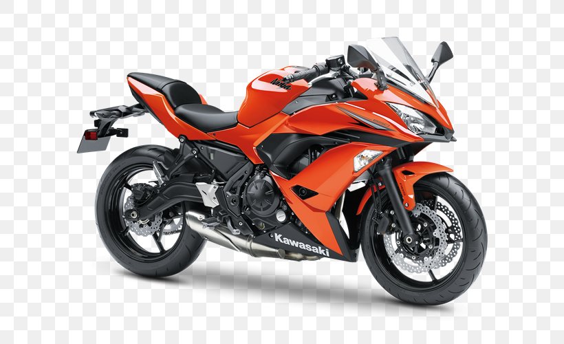 Orange Kawasaki Ninja 650R Kawasaki Motorcycles, PNG, 666x500px, Orange, Antilock Braking System, Automotive Design, Automotive Exhaust, Automotive Exterior Download Free