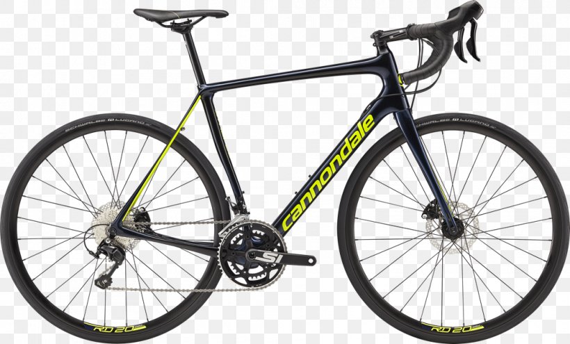 Cannondale Synapse Carbon Disc 105 (2017) Cannondale Bicycle Corporation Cannondale Synapse Carbon DISC 105 2018 Racing Bicycle, PNG, 1043x630px, Bicycle, Automotive Tire, Bicycle Accessory, Bicycle Drivetrain Part, Bicycle Fork Download Free