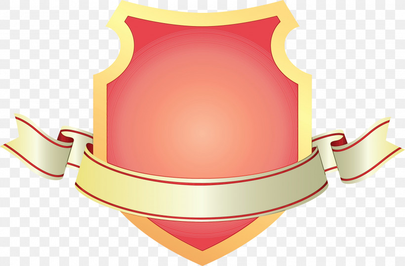Red Pink Shield Neck Logo, PNG, 3000x1972px, Emblem Ribbon, Logo, Magenta, Neck, Paint Download Free