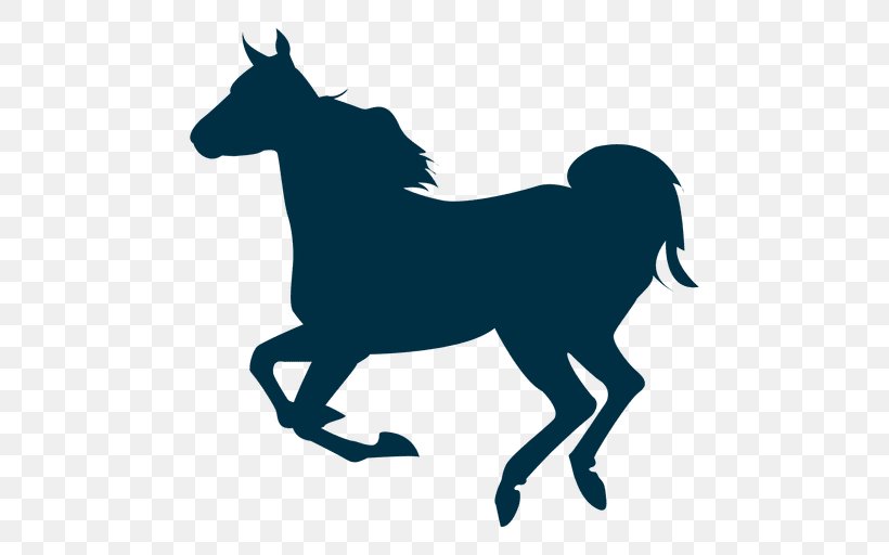 Mustang Gallop Pony Stallion Silhouette, PNG, 512x512px, Mustang, Art, Black And White, Dog Like Mammal, Drawing Download Free