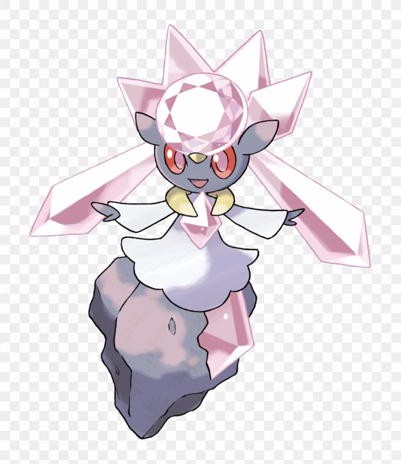 Pokémon X And Y Pokémon Omega Ruby And Alpha Sapphire Pokémon HeartGold And SoulSilver Diancie, PNG, 885x1024px, Watercolor, Cartoon, Flower, Frame, Heart Download Free