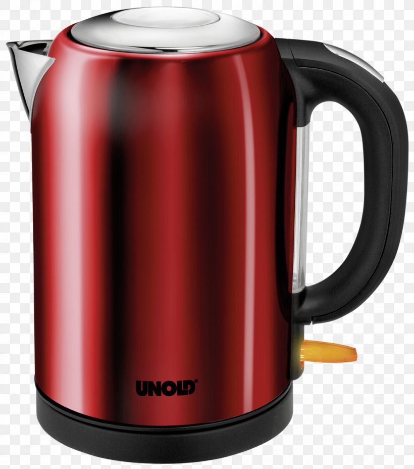 Kettle Cordless Unold Bullet Red Electric Kettle Kettle Unold 18575 Metal, PNG, 1060x1200px, Electric Kettle, Home Appliance, Kettle, Kitchen, Kitchenaid Download Free