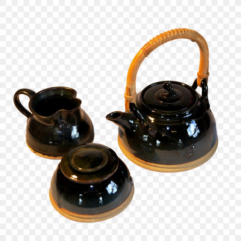 Kettle Teapot Pottery Ceramic, PNG, 1000x1000px, Kettle, Ceramic, Cup, Pottery, Small Appliance Download Free
