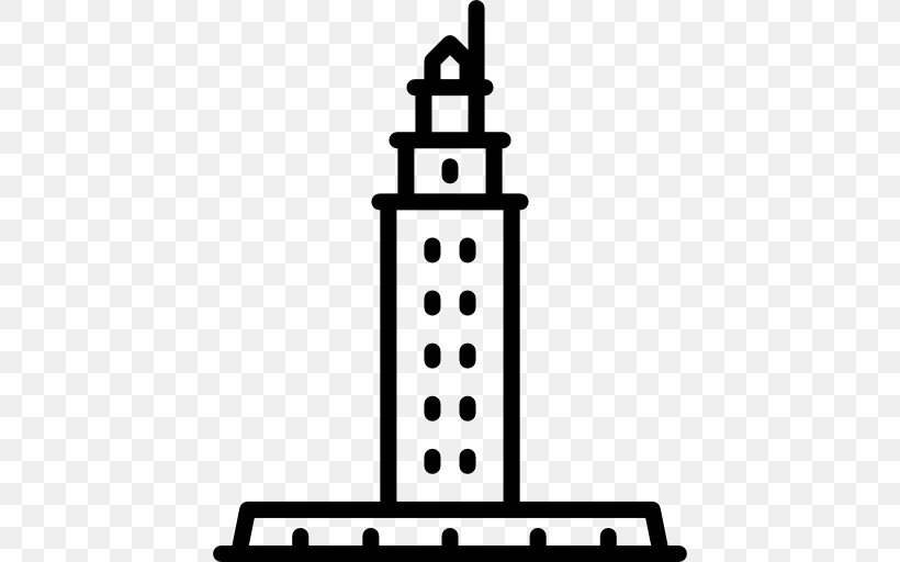Tower Of Hercules Kjeungskjær Lighthouse Clip Art, PNG, 512x512px, Tower Of Hercules, Black And White, Drawing, Lighthouse, Monument Download Free
