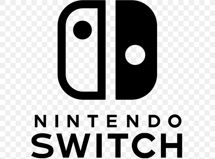 Nintendo Switch Logo Video Game Consoles, PNG, 595x606px, Nintendo Switch, Area, Black And White, Brand, Electrical Switches Download Free