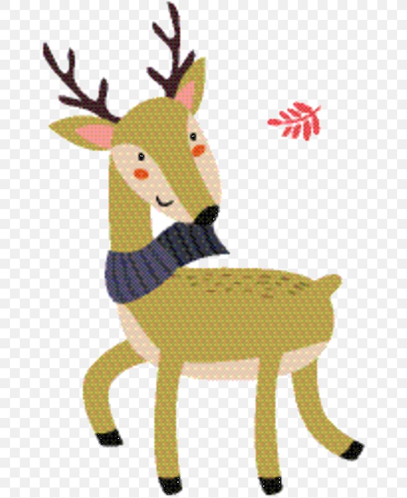 Reindeer Cartoon, PNG, 667x1001px, Reindeer, Antler, Deer, Fawn, Tail Download Free