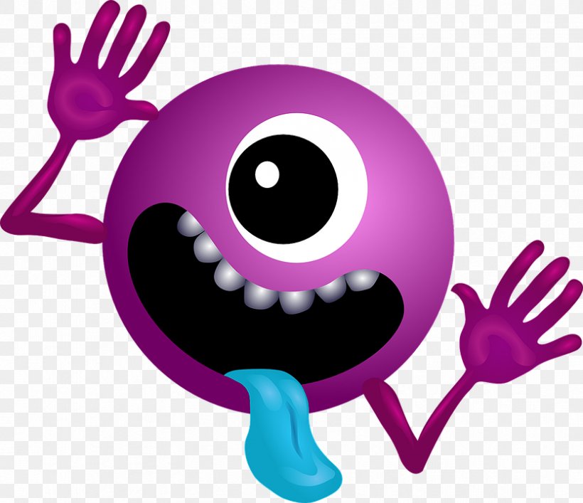 Smiley Emoticon Download, PNG, 834x720px, Smiley, Alien, Emoticon, Extraterrestrial Life, Magenta Download Free