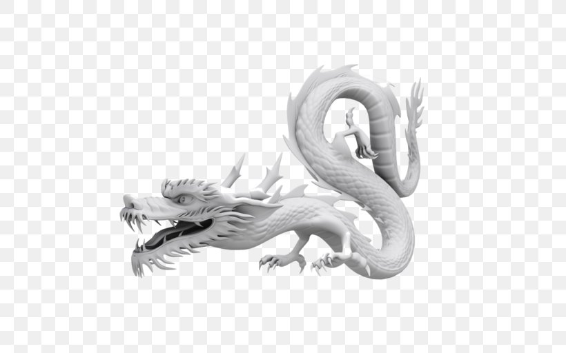 China Chinese Dragon Art, PNG, 512x512px, China, Art, Automotive Design, Black And White, Chinese Dragon Download Free