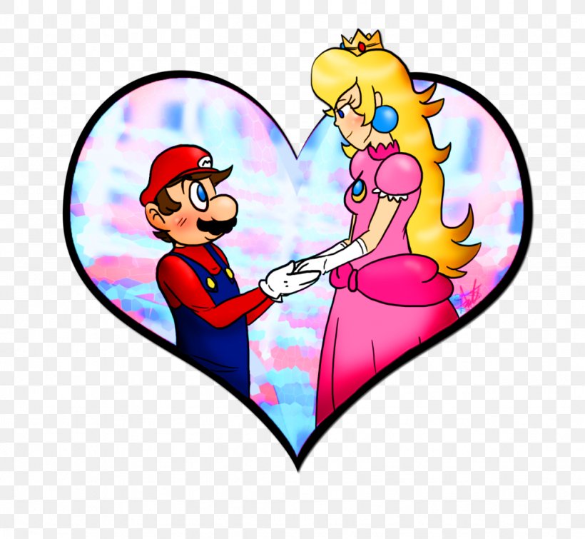 Princess Peach Mario Bros. Nintendo Art, PNG, 1024x943px, Watercolor, Cartoon, Flower, Frame, Heart Download Free