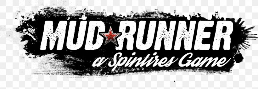 Spintires: MudRunner Focus Home Interactive Xbox One Logo Personal Computer, PNG, 977x340px, Spintires Mudrunner, Advertising, Black And White, Brand, Dvd Download Free