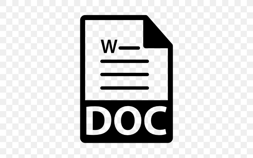 Document File Format Microsoft Word, PNG, 512x512px, Document File Format, Area, Black And White, Brand, Database Download Free