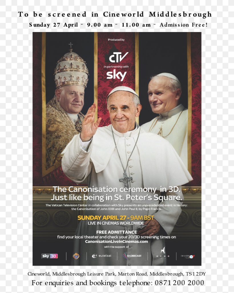 Pope Blu-ray Disc Photo Caption 3D Film Saint, PNG, 724x1024px, 3d Film, Pope, Advertising, Aita Santu, Billboard Download Free