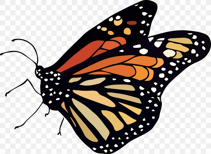 Monarch Butterfly Clip Art Brush-footed Butterflies Pieridae, PNG, 2740x2009px, Monarch Butterfly, Arthropod, Brushfooted Butterflies, Brushfooted Butterfly, Butterfly Download Free