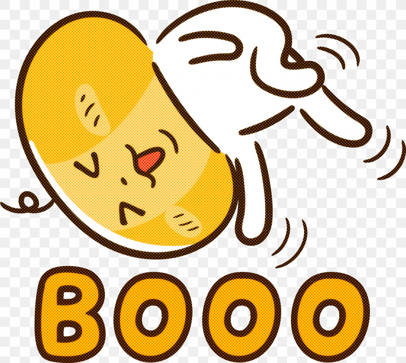 Booo Happy Halloween, PNG, 3000x2683px, Booo, Arrow, Drawing, Emoji, Emoticon Download Free