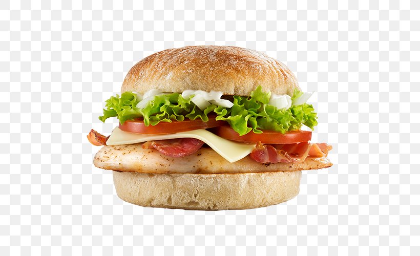 Hamburger Cheeseburger Chicken Sandwich Bacon Fast Food, PNG, 500x500px, Hamburger, American Food, Bacon, Bacon Sandwich, Blt Download Free