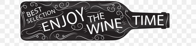 Wine, PNG, 2292x542px, Wine, Alt Attribute, Black, Black And White, Brand Download Free