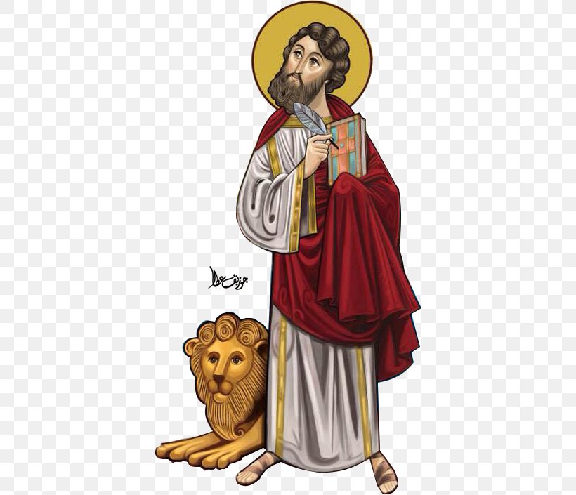 Mark The Evangelist Religion Coptic Art Icon, PNG, 380x705px, Mark The Evangelist, Art, Byzantine Art, Cartoon, Coptic Art Download Free