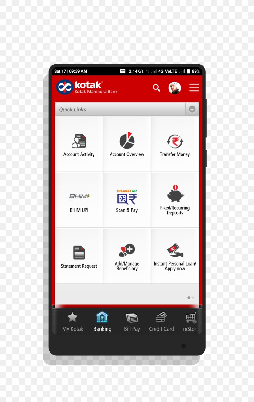Mobile Banking Kotak Mahindra Bank Debit Card Credit Card, PNG, 720x1296px, Mobile Banking, Bank, Bank Account, Brand, Cheque Download Free