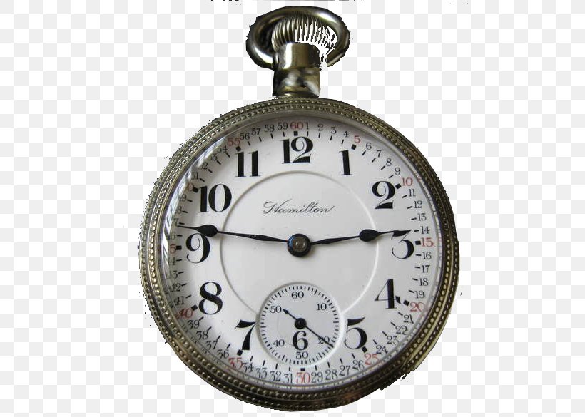 Rail Transport Pocket Watch Clock Silver Watch Strap, PNG, 497x585px, Rail Transport, Antique, Clock, Hamilton Watch Company, Metal Download Free