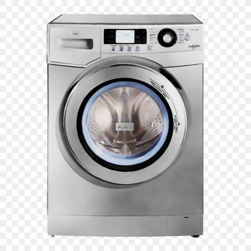 Watercolor Cartoon, PNG, 1200x1200px, Watercolor, Clothes Dryer, Haier, Home Appliance, Laundry Download Free