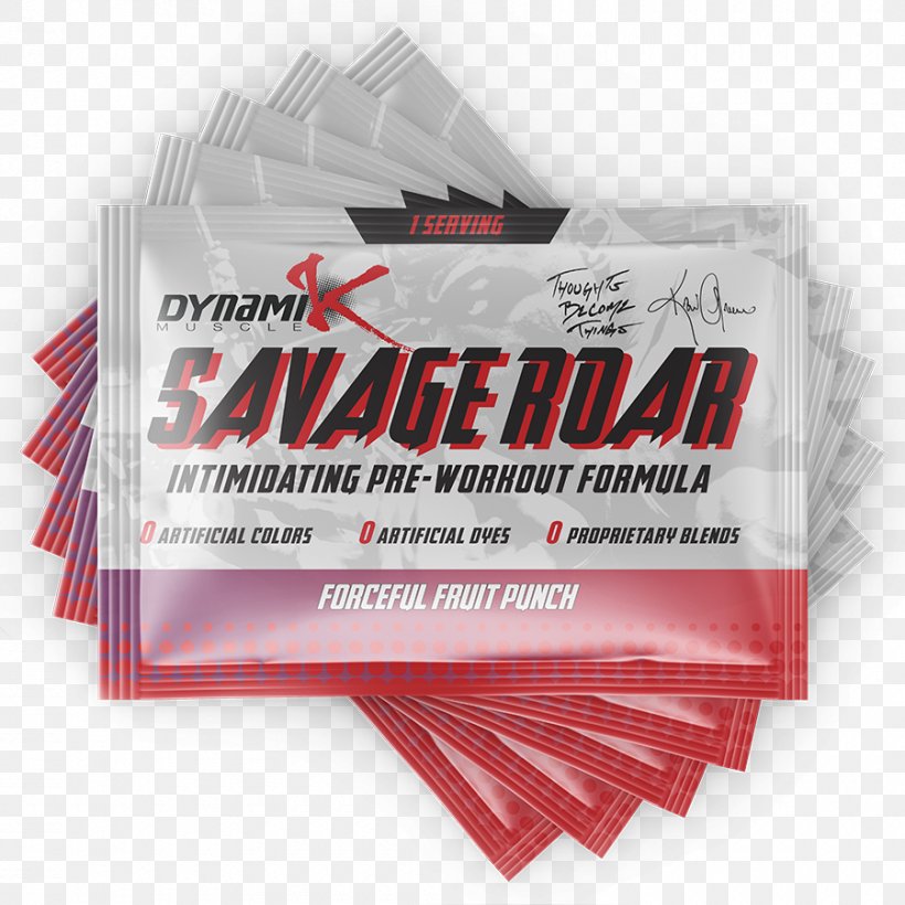 Dietary Supplement Dynamik Muscle Savage Roar Fruit Punch 30/s Creatine Branched-chain Amino Acid Pre-workout, PNG, 900x900px, Dietary Supplement, Advertising, Branchedchain Amino Acid, Brand, Clothing Download Free