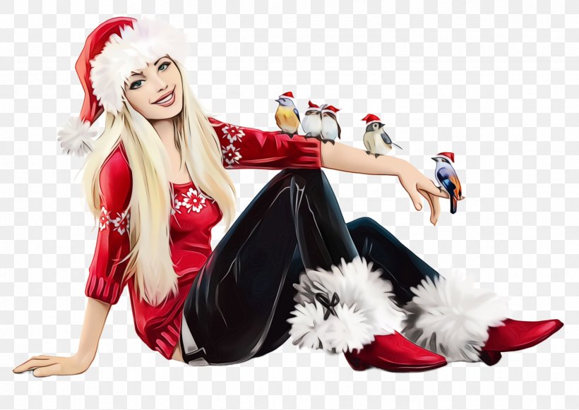 Santa Claus, PNG, 2376x1684px, Watercolor, Clothing, Cosplay, Costume, Costume Accessory Download Free
