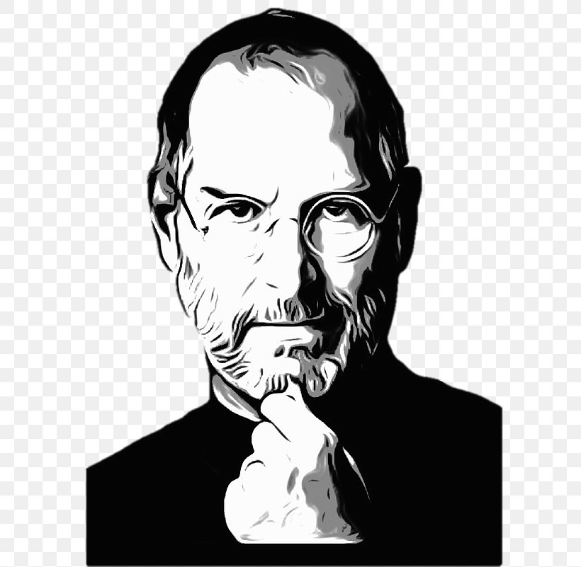 ICon: Steve Jobs Apple, PNG, 600x801px, Steve Jobs, Apple, Art, Beard, Black And White Download Free