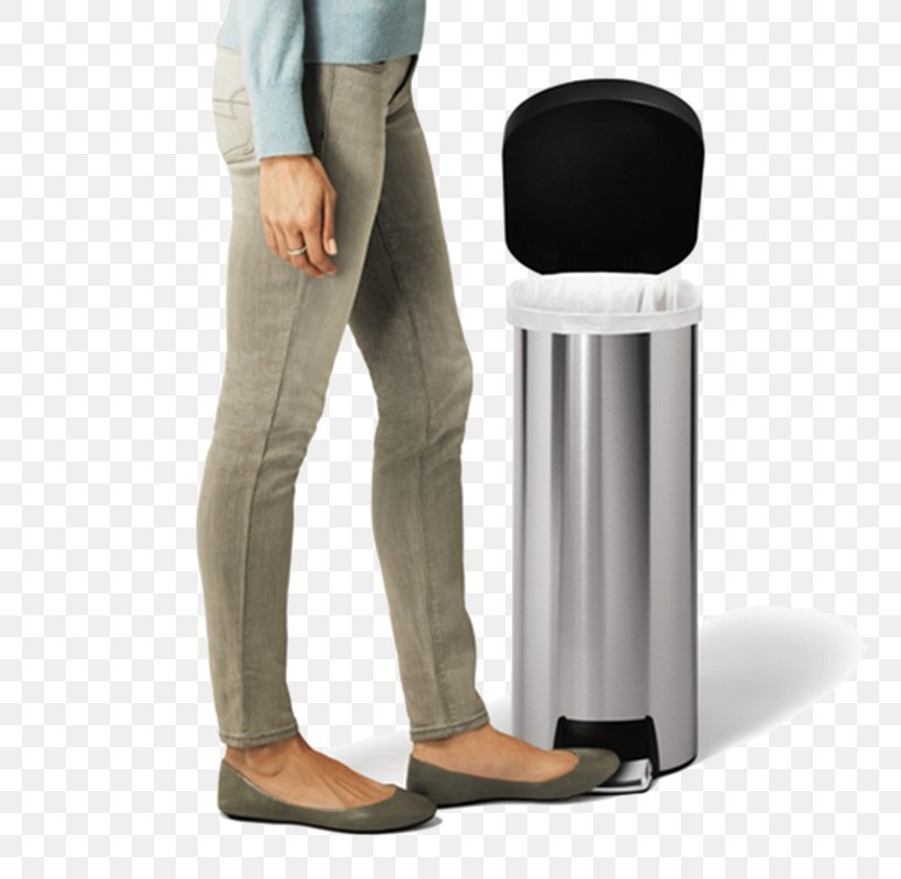 Rubbish Bins & Waste Paper Baskets Semi-round Sensor Can Simplehuman Stainless Steel, PNG, 800x800px, Rubbish Bins Waste Paper Baskets, Compost, Human Leg, Joint, Manufacturing Download Free