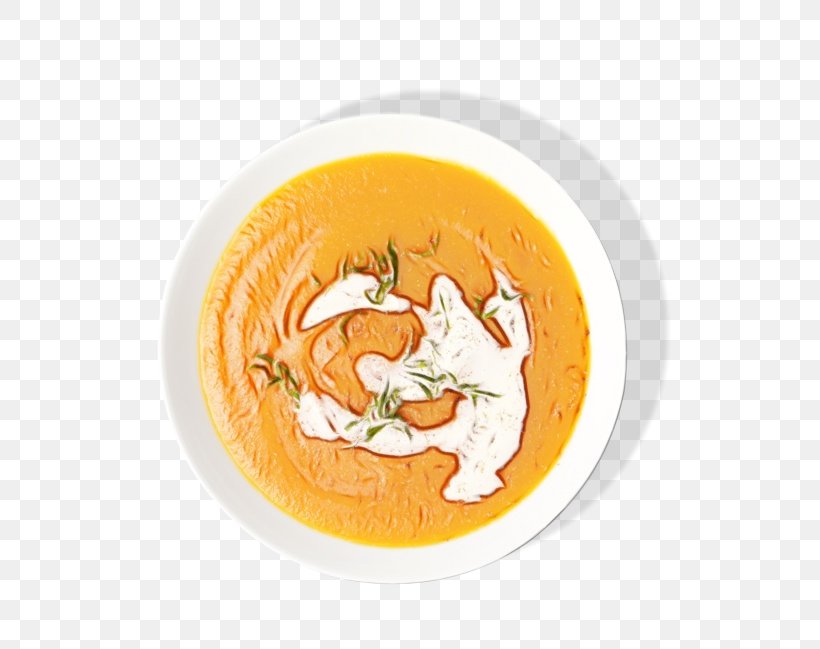 Dish Soup Food Cuisine Velouté Sauce, PNG, 644x649px, Watercolor, Cuisine, Dish, Food, Paint Download Free