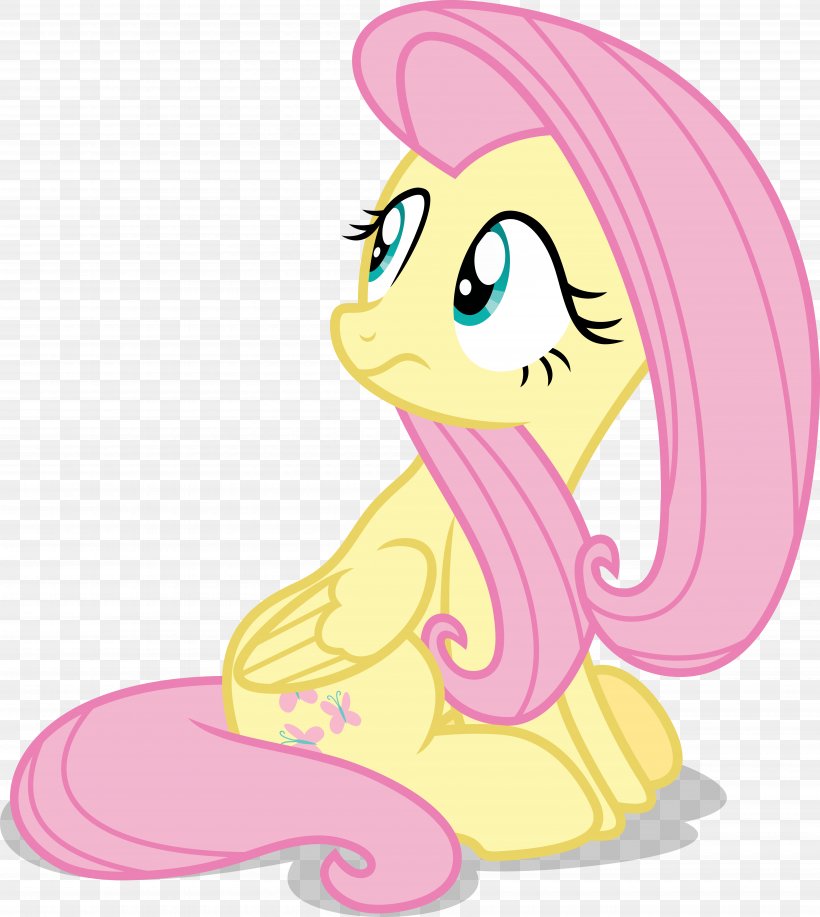 Fluttershy DeviantArt Fame And Misfortune, PNG, 7000x7834px, Watercolor, Cartoon, Flower, Frame, Heart Download Free